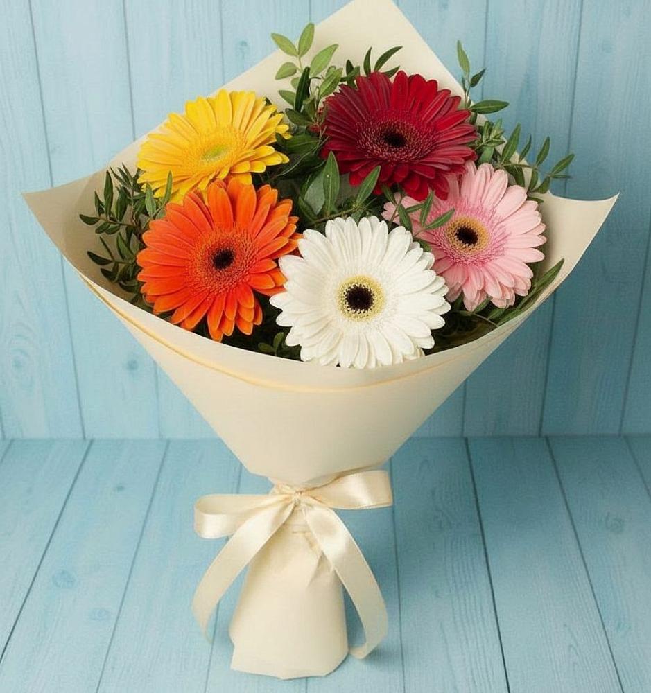 Букет цветов из: Герберы в Приозерске