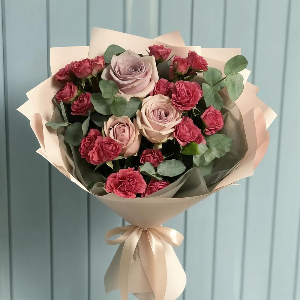 Букет цветов из: Гвоздики и Розы в Приозерске