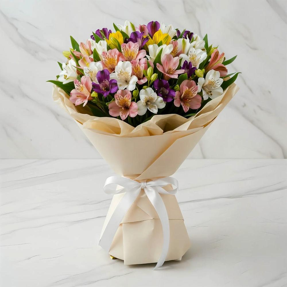 Букет цветов из: Альстромерии в Приозерске