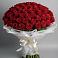 Букет 101 Красная роза Блэк Мэджик в Приозерске