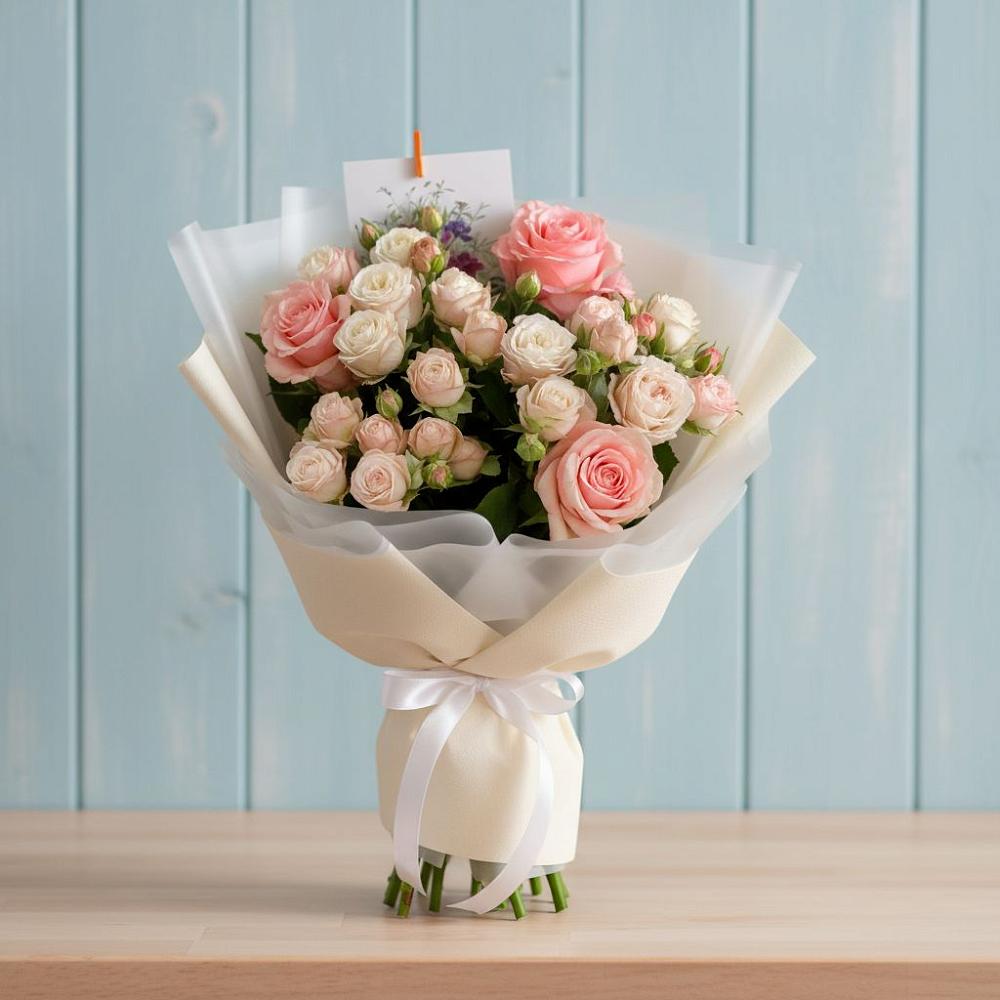 Букет цветов из: Розы в Приозерске