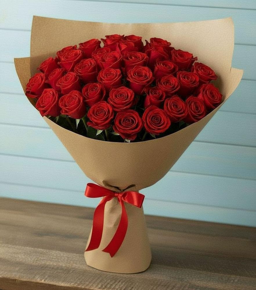 Букет Красные розы Милано в Приозерске