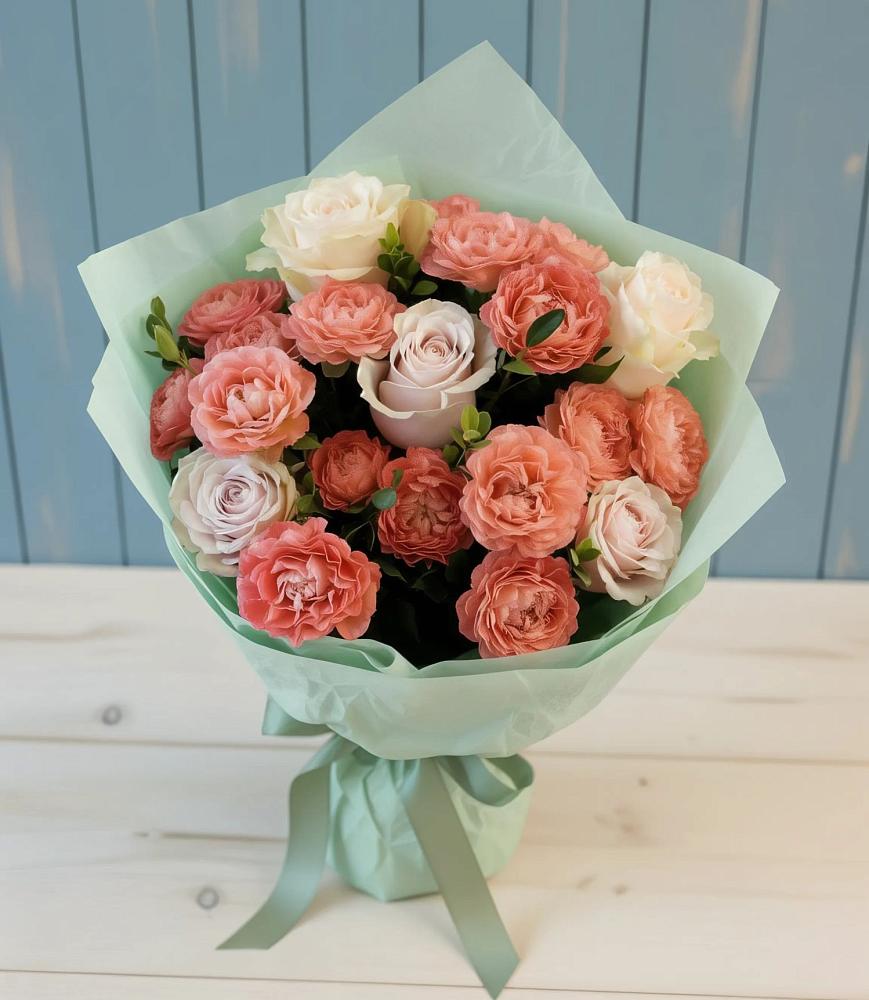 Букет цветов из: Розы в Приозерске