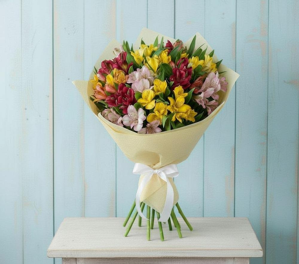 Букет цветов из: Альстромерии в Приозерске