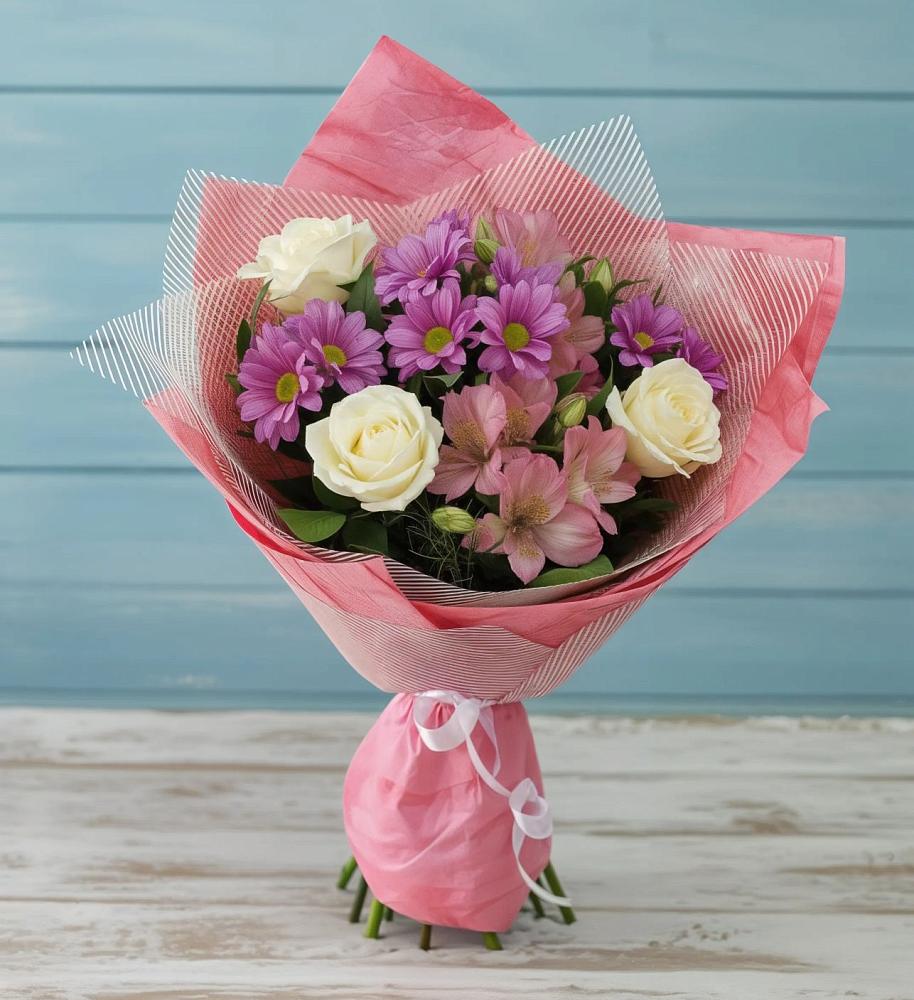 Букет цветов из: Герберы в Приозерске