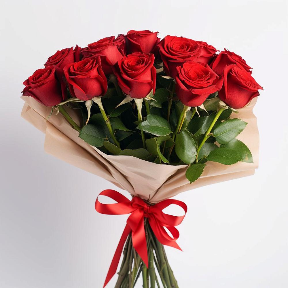 Букет 11 Красных роз Эдлесс Лав в Приозерске